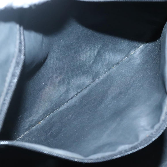 BURBERRY Nova Check Hand Bag Nylon Leather Beige Silver Auth bs28988