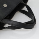 BURBERRY Nova Check Hand Bag Nylon Leather Beige Silver Auth bs28988-7