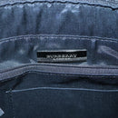 BURBERRY Tote Bag Leather Suede Black Silver Auth bs28992-16