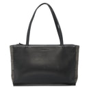 BURBERRY Tote Bag Leather Suede Black Silver Auth bs28992-2