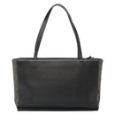 BURBERRY Tote Bag Leather Suede Black Silver Auth bs28992-3