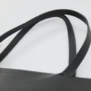 BURBERRY Tote Bag Leather Suede Black Silver Auth bs28992-8