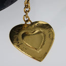 SAINT LAURENT Shoulder Bag Canvas Navy Gold Auth bs28993-9