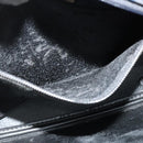 SAINT LAURENT Shoulder Bag Canvas Navy Gold Auth bs28993-12