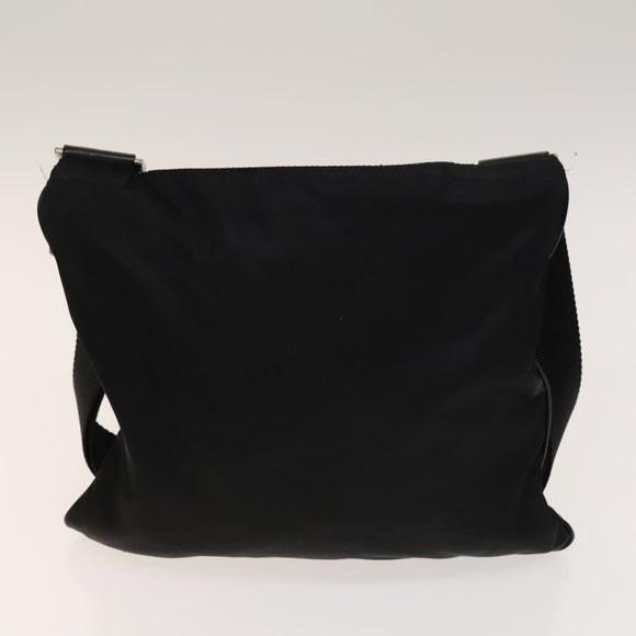 PRADA Shoulder Bag Nylon 4Set Black Khaki Brown Auth bs28995