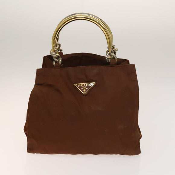 PRADA Shoulder Bag Nylon 4Set Black Khaki Brown Auth bs28995