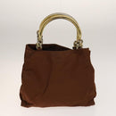 PRADA Shoulder Bag Nylon 4Set Black Khaki Brown Auth bs28995-20