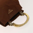 PRADA Shoulder Bag Nylon 4Set Black Khaki Brown Auth bs28995-21