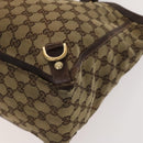 GUCCI GG Canvas Tote Bag 2Set Beige Black Auth bs28996-16