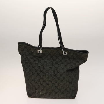 GUCCI GG Canvas Tote Bag 2Set Beige Black Auth bs28996 - 0