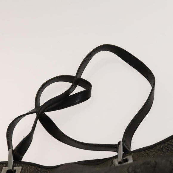 GUCCI GG Canvas Tote Bag 2Set Beige Black Auth bs28996