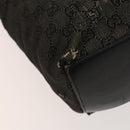 GUCCI GG Canvas Tote Bag 2Set Beige Black Auth bs28996-8