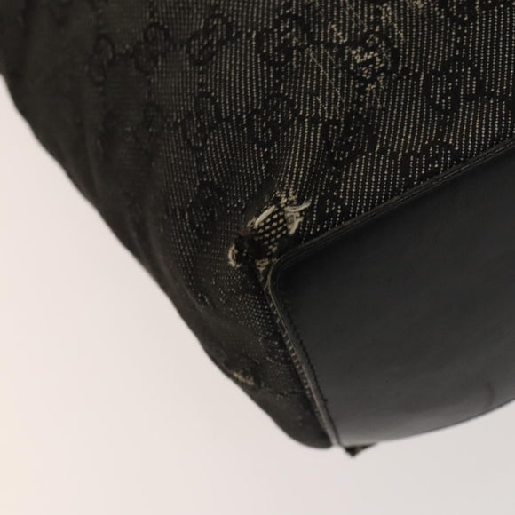 GUCCI GG Canvas Tote Bag 2Set Beige Black Auth bs28996