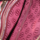 CARTIER Must Line Shoulder Bag Leather Bordeaux Gold Auth bs28999-12