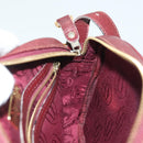 CARTIER Must Line Shoulder Bag Leather Bordeaux Gold Auth bs28999-18