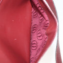 CARTIER Must Line Shoulder Bag Leather Bordeaux Gold Auth bs28999-21