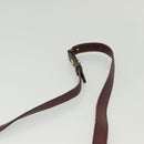 CARTIER Must Line Shoulder Bag Leather Bordeaux Gold Auth bs28999-8