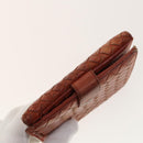 BOTTEGA VENETA Wallet Leather nylon 5Set Brown Black Red Auth bs29005-10