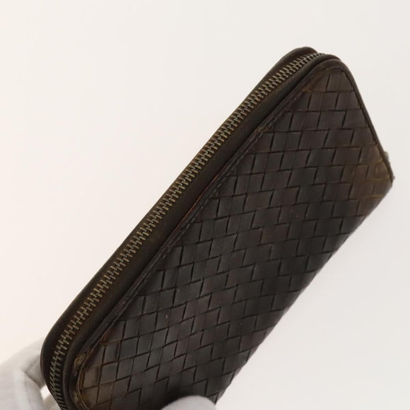 BOTTEGA VENETA Wallet Leather nylon 5Set Brown Black Red Auth bs29005