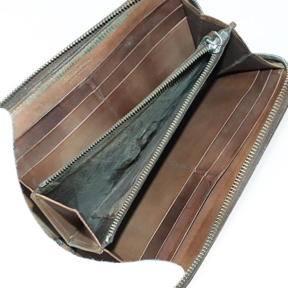 BOTTEGA VENETA Wallet Leather nylon 5Set Brown Black Red Auth bs29005