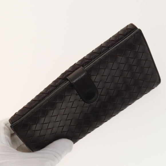 BOTTEGA VENETA Wallet Leather nylon 5Set Brown Black Red Auth bs29005