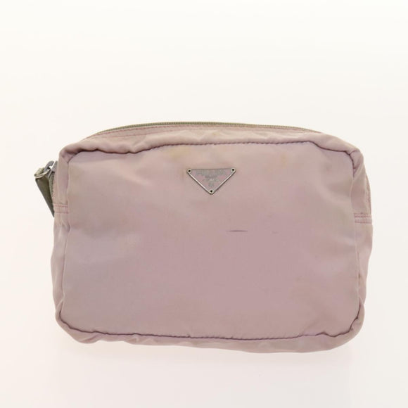 PRADA Pouch Nylon 4Set Green Pink Auth bs29008
