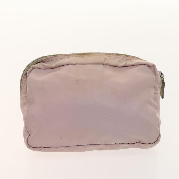 PRADA Pouch Nylon 4Set Green Pink Auth bs29008