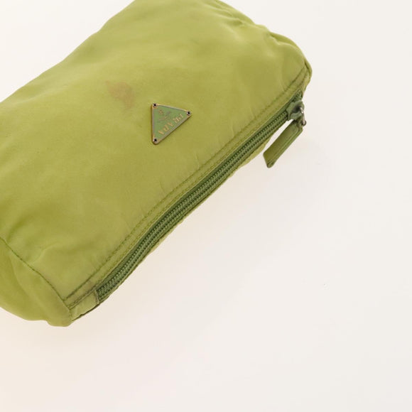 PRADA Pouch Nylon 4Set Green Pink Auth bs29008