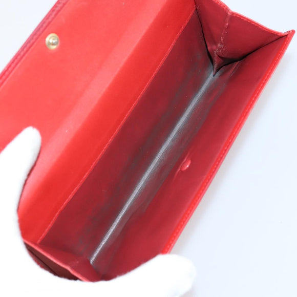 LOEWE Wallet Leather 4Set Beige Red black Auth bs29011