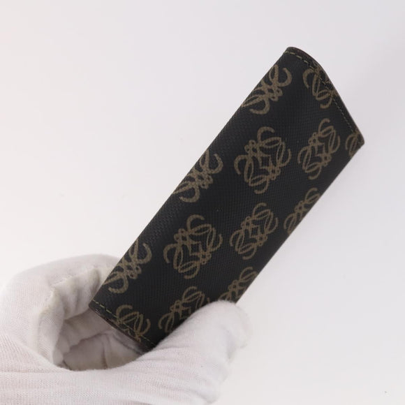 LOEWE Wallet Leather 4Set Beige Red black Auth bs29011