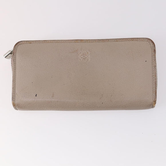 LOEWE Wallet Leather 4Set Beige Red black Auth bs29011