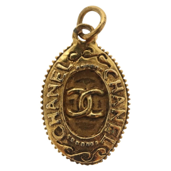 CHANEL Earring metal 4Set Gold CC Auth bs29012