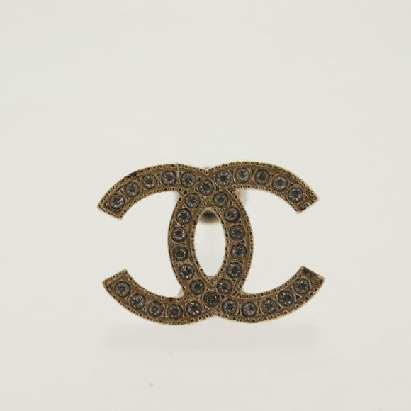 CHANEL Earring metal 4Set Gold CC Auth bs29012