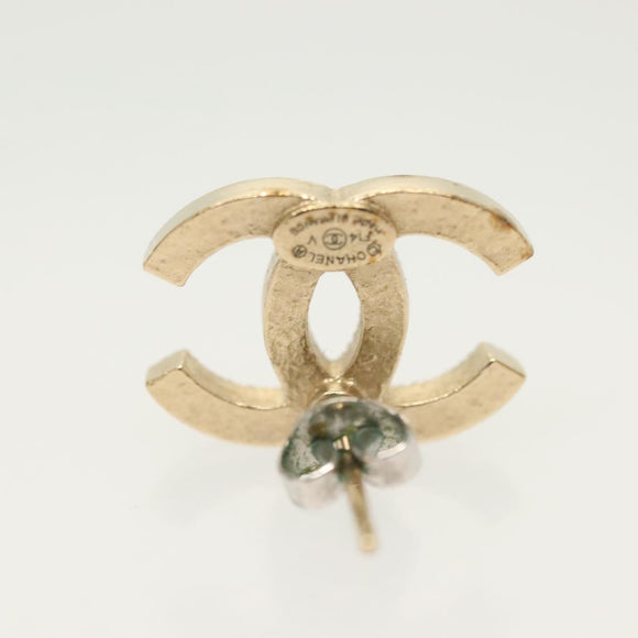 CHANEL Earring metal 4Set Gold CC Auth bs29012