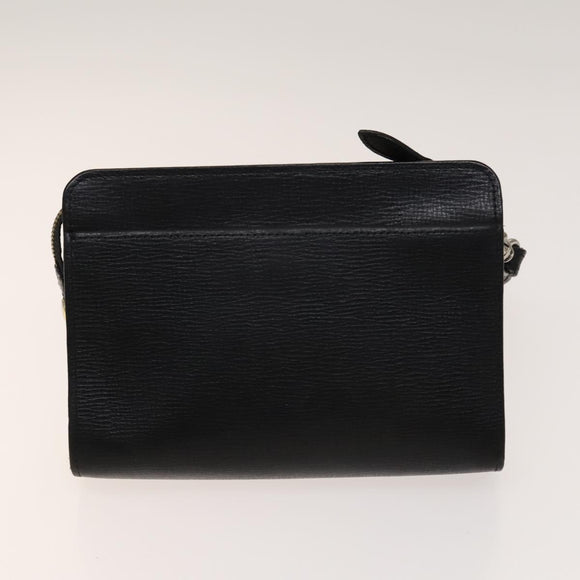 BURBERRY Clutch Bag Canvas Leather 4Set Beige Brown black Auth bs29014