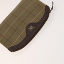 BURBERRY Clutch Bag Canvas Leather 4Set Beige Brown black Auth bs29014-19