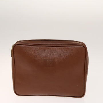 BURBERRY Clutch Bag Canvas Leather 4Set Beige Brown black Auth bs29014 - 0