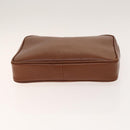 BURBERRY Clutch Bag Canvas Leather 4Set Beige Brown black Auth bs29014-5