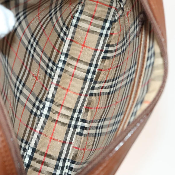 BURBERRY Clutch Bag Canvas Leather 4Set Beige Brown black Auth bs29014