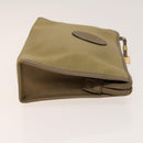 SAINT LAURENT Shoulder Bag Leather PVC 3Set Beige Gold Auth bs29015-11