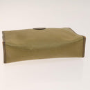 SAINT LAURENT Shoulder Bag Leather PVC 3Set Beige Gold Auth bs29015-13