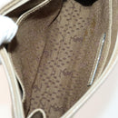 SAINT LAURENT Shoulder Bag Leather PVC 3Set Beige Gold Auth bs29015-14