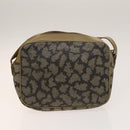 SAINT LAURENT Shoulder Bag Leather PVC 3Set Beige Gold Auth bs29015-16