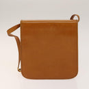 SAINT LAURENT Shoulder Bag Leather PVC 3Set Beige Gold Auth bs29015-3