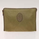 SAINT LAURENT Shoulder Bag Leather PVC 3Set Beige Gold Auth bs29015-9