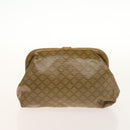 CELINE Macadam Canvas Hand Bag PVC 3Set Beige Brown gold Auth bs29016-11