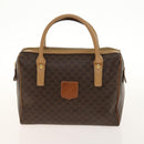 CELINE Macadam Canvas Hand Bag PVC 3Set Beige Brown gold Auth bs29016-2