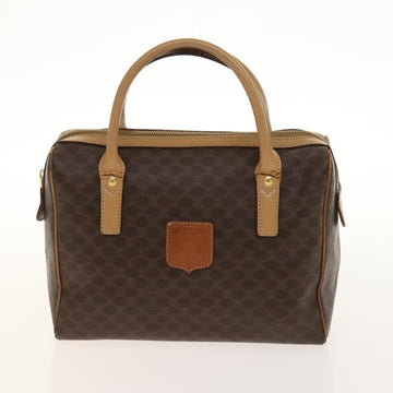 CELINE Macadam Canvas Hand Bag PVC 3Set Beige Brown gold Auth bs29016 - 0