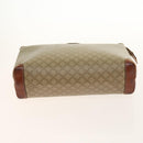 CELINE Macadam Canvas Hand Bag PVC 3Set Beige Brown gold Auth bs29016-20