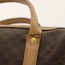 CELINE Macadam Canvas Hand Bag PVC 3Set Beige Brown gold Auth bs29016-8